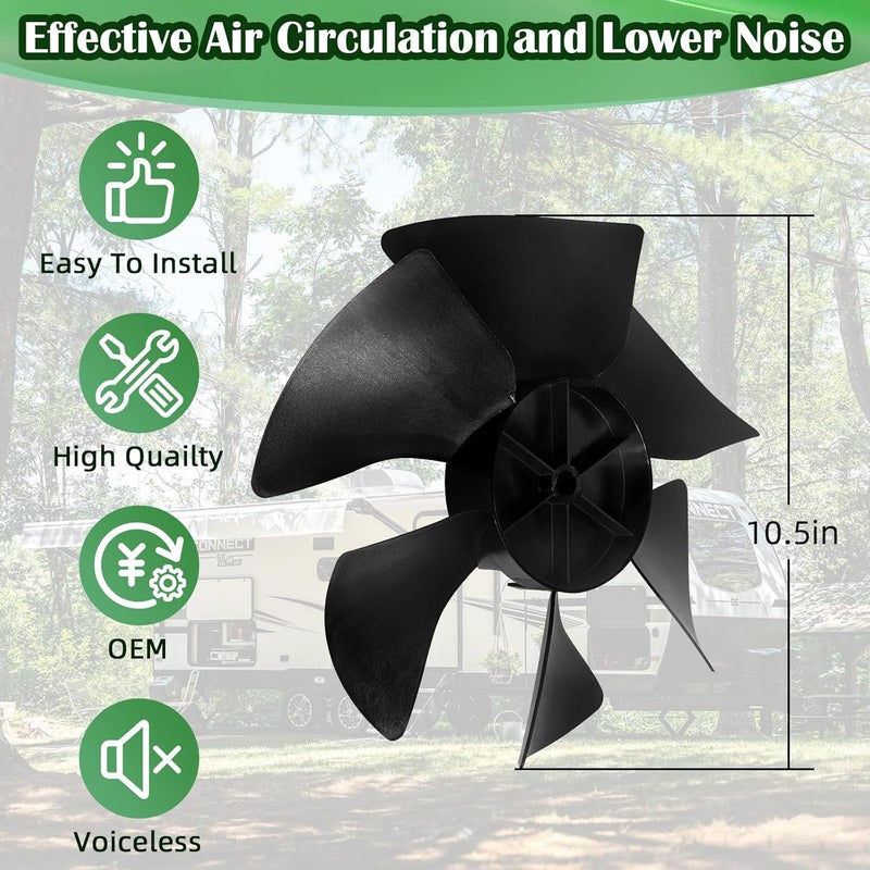 CLLOMAGY 3313107.015 AC Fan Blade for Dometic Brisk Air Conditioner,3313107.015 RV Conditioner Condenser Fan Blade for Dometic 3107914.008 Duo-Therm AC Series - Image 3